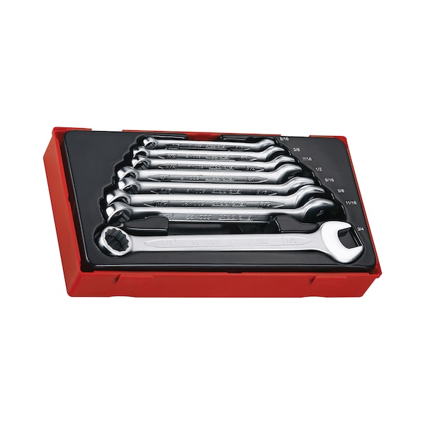 8 Piece AF / SAE Combination Wrench Set 5/16 to 3/4"